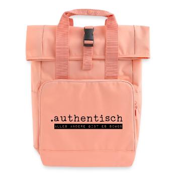 .authentic - Roll Top Backpack with Two Handles - chintz rose - Front