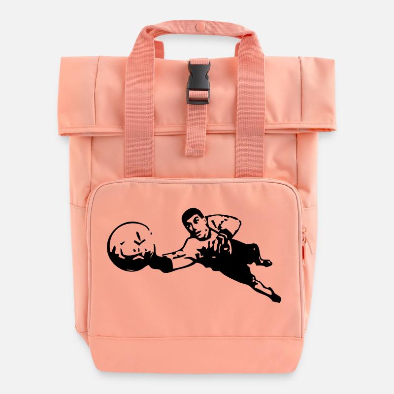 Torwart - Rolltop Rucksack mit zwei Griffen - Chintzrosa