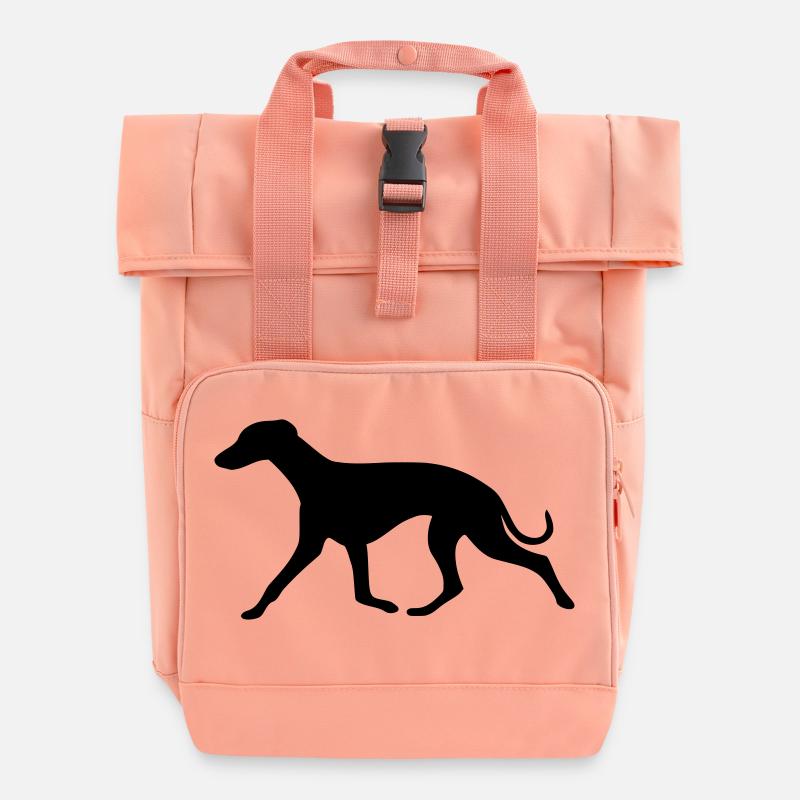 whippet2_cb - Roll Top Backpack with Two Handles - chintz rose