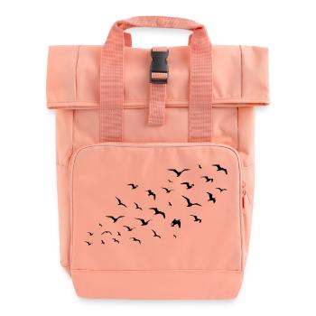 birds - Rolltop Rucksack mit zwei Griffen - Chintzrosa - Vorne