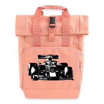 Rennauto - Rolltop Rucksack mit zwei Griffen - Chintzrosa - Vorne