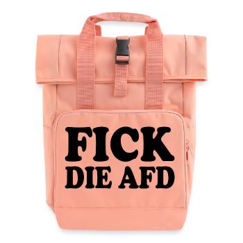 Fick die afd - Rolltop Rucksack mit zwei Griffen - Chintzrosa - Vorne