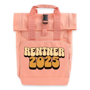 Rentner 2025 - Rolltop Rucksack mit zwei Griffen - Chintzrosa - Vorne