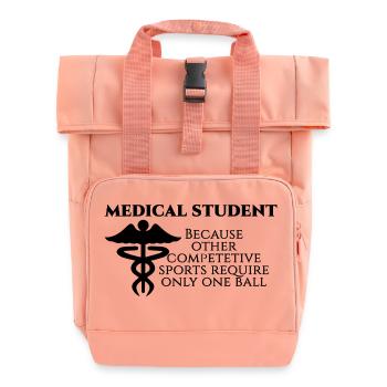Doktor / Arzt: Medical Student, because other - Rolltop Rucksack mit zwei Griffen - Chintzrosa - Vorne
