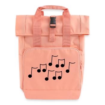 music - Rolltop Rucksack mit zwei Griffen - Chintzrosa - Vorne
