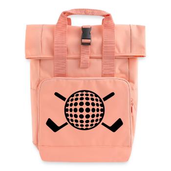 golf_f1 - Rolltop Rucksack mit zwei Griffen - Chintzrosa - Vorne