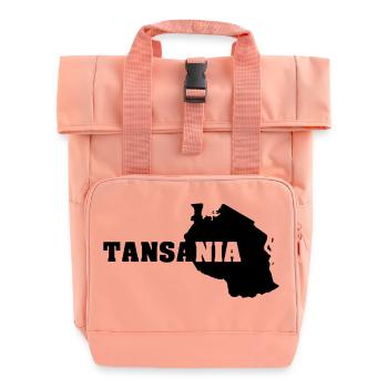 Tanzanie (ID: 002004) - Sac à dos Roll Top à deux anses - rose liberty - Devant