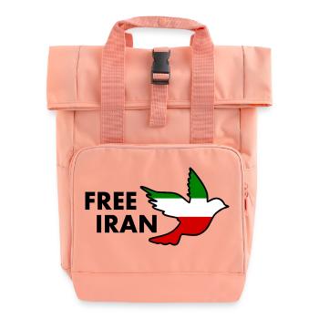 Free iran - Rolltop Rucksack mit zwei Griffen - Chintzrosa - Vorne