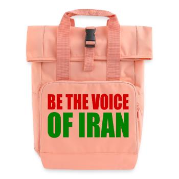 Be the voice of iran - Roll Top Backpack with Two Handles - chintz rose - Front