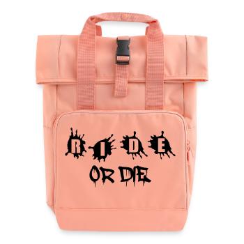 Ride or Die - Roll Top Backpack with Two Handles - chintz rose - Front