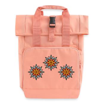 Cristal de glace de givre 3 - Sac à dos Roll Top à deux anses - rose liberty - Devant