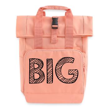 Groß - Rolltop Rucksack mit zwei Griffen - Chintzrosa - Vorne