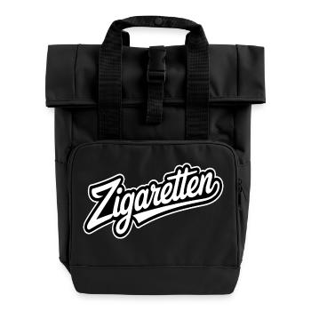 Zigaretten - Deutsche Memes - Rolltop Rucksack mit zwei Griffen - Schwarz - Vorne