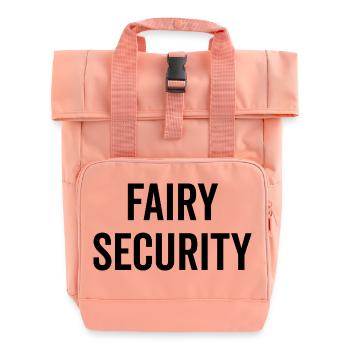 Fairy Security - Roll Top Backpack with Two Handles - chintz rose - Front
