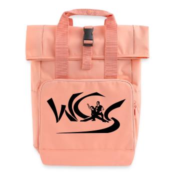 West Coast Swing - WCS - Rolltop Rucksack mit zwei Griffen - Chintzrosa - Vorne