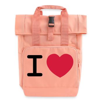 design i love - Sac à dos Roll Top à deux anses - rose liberty - Devant