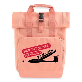 nur fliegen - Rolltop Rucksack mit zwei Griffen - Chintzrosa - Vorne