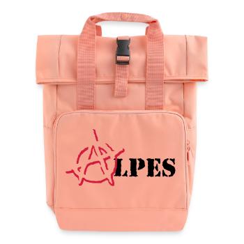 Anarchy Alps - Roll Top Backpack with Two Handles - chintz rose - Front