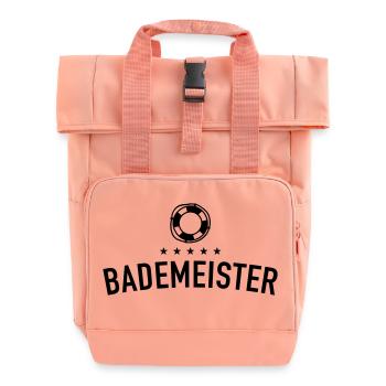bademeister_f1 - Rolltop Rucksack mit zwei Griffen - Chintzrosa - Vorne