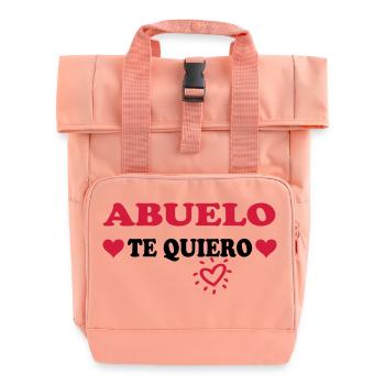 Abuelo te quiero - Sac à dos Roll Top à deux anses - rose liberty - Devant