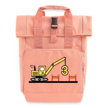 Bagger - Rolltop Rucksack mit zwei Griffen - Chintzrosa - Vorne