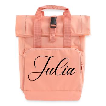 Nom de Julia - Sac à dos Roll Top à deux anses - rose liberty - Devant