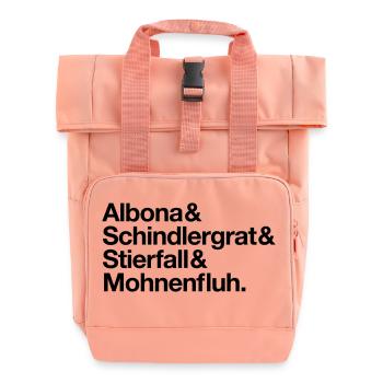 Freeride Arlberg - Rolltop Rucksack mit zwei Griffen - Chintzrosa - Vorne