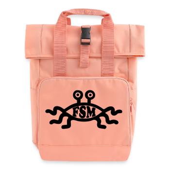 Flying Spaghetti Monster - Sac à dos Roll Top à deux anses - rose liberty - Devant