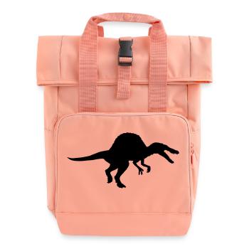 Spinosaurus - Roll Top Backpack with Two Handles - chintz rose - Front