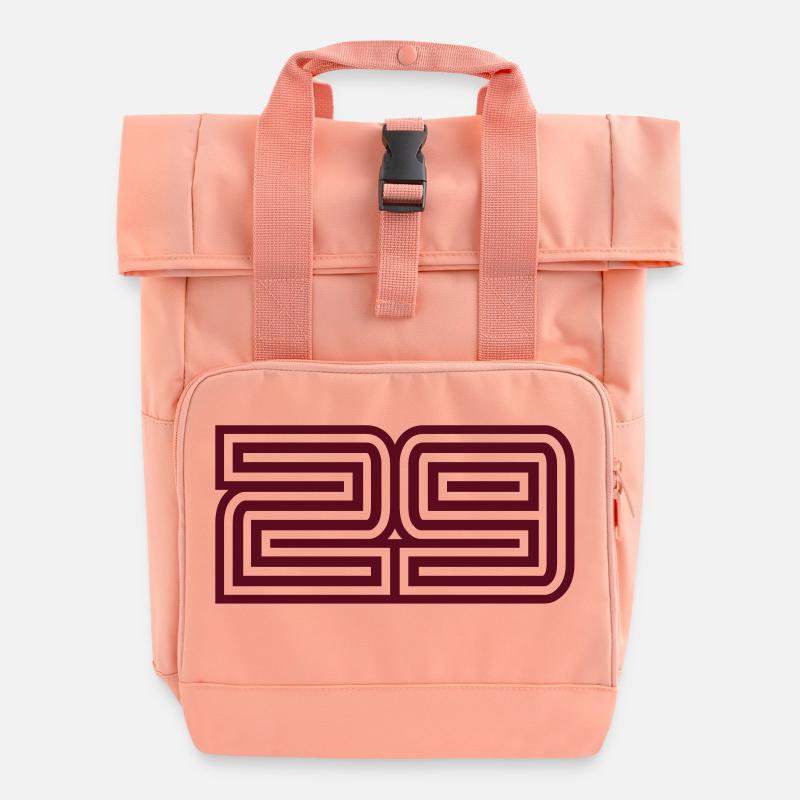 29_style_design - Roll Top Backpack with Two Handles - chintz rose