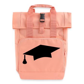 doktor_hut__f1 - Roll Top Backpack with Two Handles - chintz rose - Front
