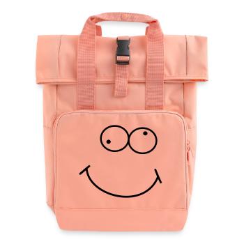 fresh perspective - Roll Top Backpack with Two Handles - chintz rose - Front
