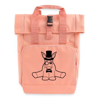 riche monsieur monsieur moustache moustache mono - Sac à dos Roll Top à deux anses - rose liberty - Devant