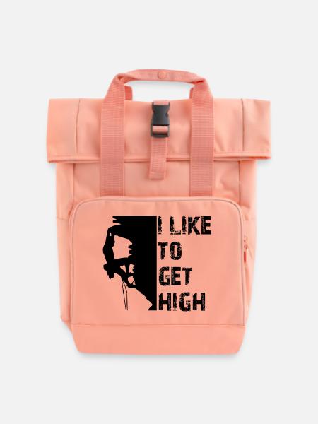 Klettern - Rolltop Rucksack mit zwei Griffen - Chintzrosa
