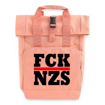 FCK NZS - Roll Top Backpack with Two Handles - chintz rose - Front