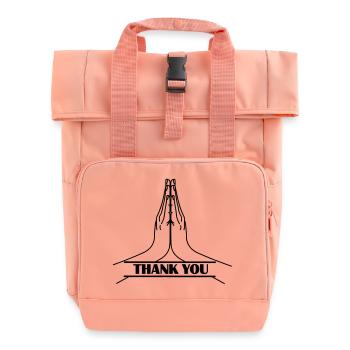 Namaste MERCI - Sac à dos Roll Top à deux anses - rose liberty - Devant