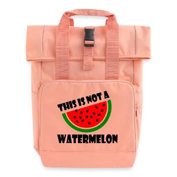 THIS IS NOT A WATERMELON - Roll Top Backpack with Two Handles - chintz rose - Front