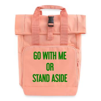 Walk with or aside - Roll Top Backpack with Two Handles - chintz rose - Front
