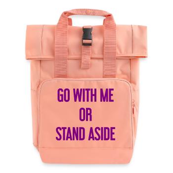 Walk with or aside - Roll Top Backpack with Two Handles - chintz rose - Front