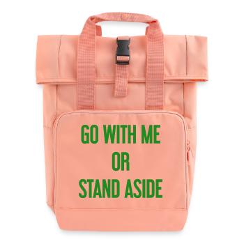 Walk with or aside - Roll Top Backpack with Two Handles - chintz rose - Front
