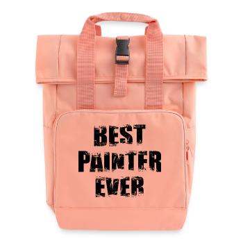 Best Painter and Varnisher - Roll Top Backpack with Two Handles - chintz rose - Front