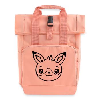 Fuchs Rotfuchs Wildes Tier Schlauer Wald Bewohner - Rolltop Rucksack mit zwei Griffen - Chintzrosa - Vorne
