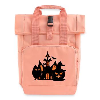 PUMPKIN_VS_OWL - Rolltop Rucksack mit zwei Griffen - Chintzrosa - Vorne
