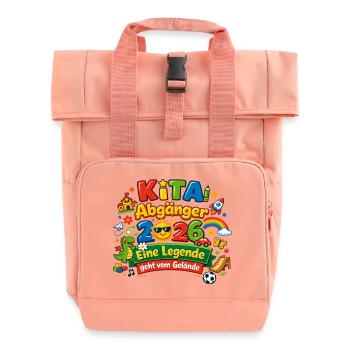 Daycare graduates 2026 - Roll Top Backpack with Two Handles - chintz rose - Front