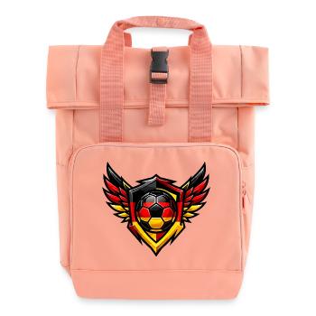 Blason de Soccer Germany - Sac à dos Roll Top à deux anses - rose liberty - Devant
