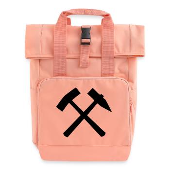 Eisen und Schlegel - Rolltop Rucksack mit zwei Griffen - Chintzrosa - Vorne