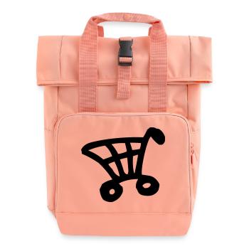 Panier - Sac à dos Roll Top à deux anses - rose liberty - Devant