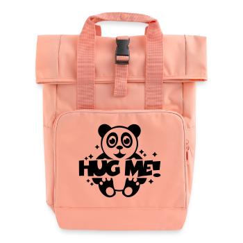 hug_me___f1 - Rolltop Rucksack mit zwei Griffen - Chintzrosa - Vorne