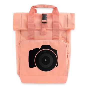 Kamera - Rolltop Rucksack mit zwei Griffen - Chintzrosa - Vorne