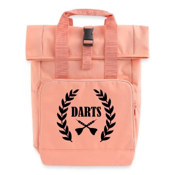 darts - Rolltop Rucksack mit zwei Griffen - Chintzrosa - Vorne